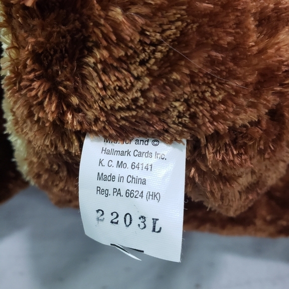 Hallmark Rodney Reindeer Plush Stuffed Animal Red Green Striped Scarf 10 Inch #2 - Picture 8 of 10